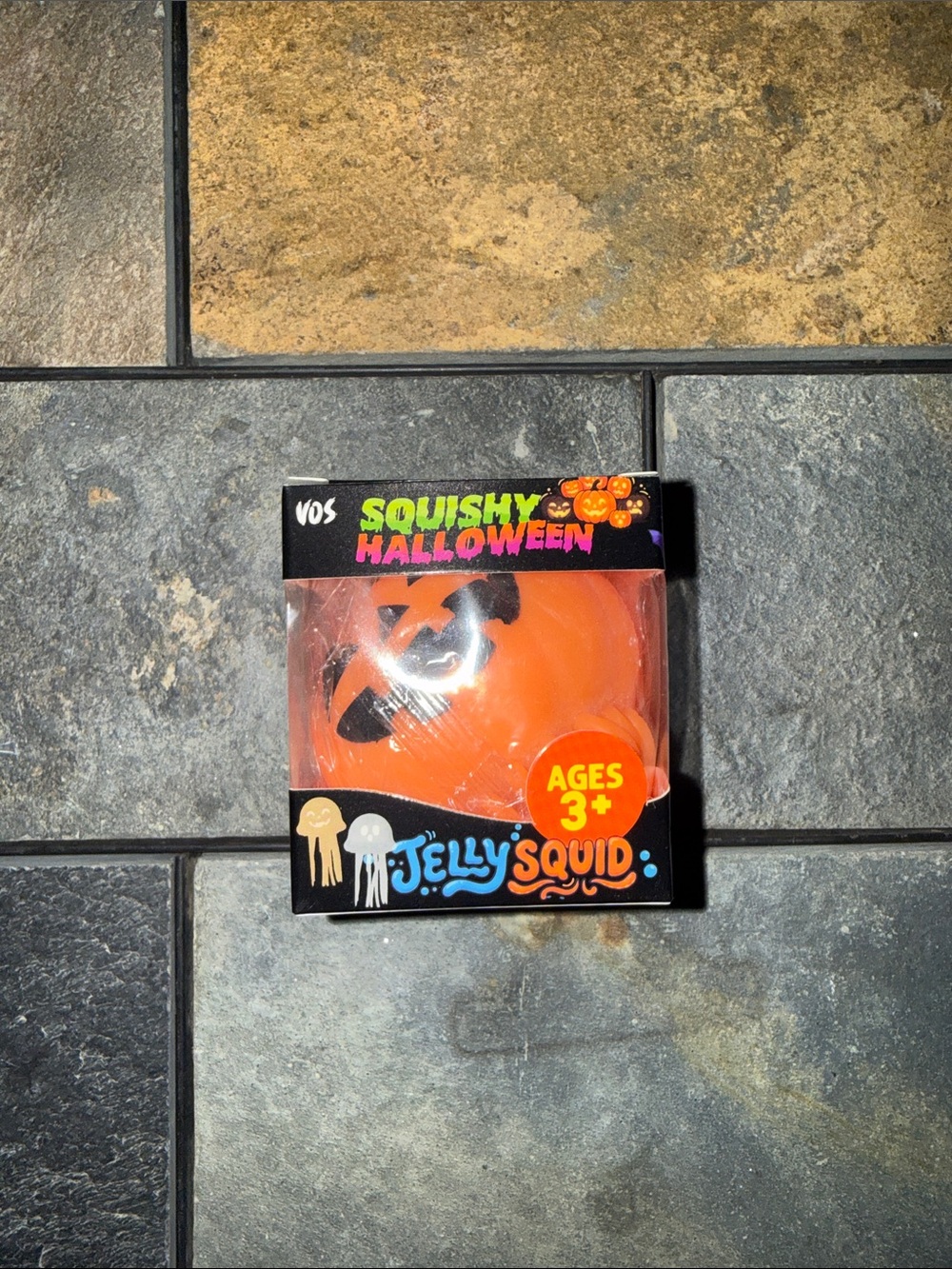 Squishy Halloween Jelly Squid - Orange